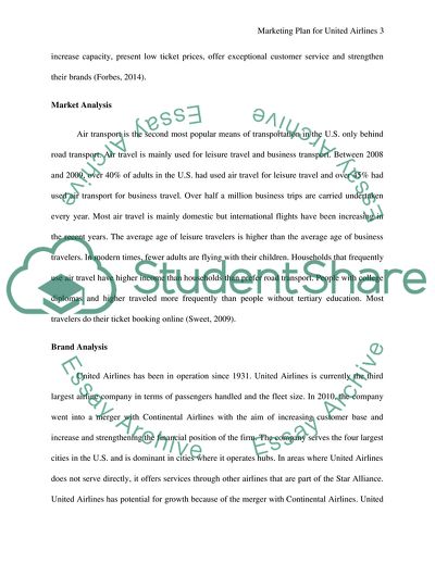 Marketing Plan for United Airlines