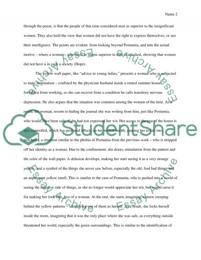 the yellow wallpaper 6 essay the yellow wallpaper 6 essay