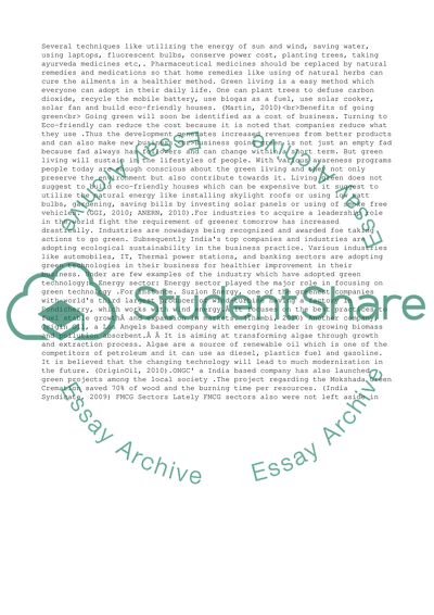 Is Going Green an Empty Fad or a Powerful Tool for Competitive Advantage for Modern Organization