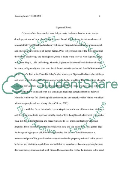 Theory of Choice paper (Sigmund Freud )