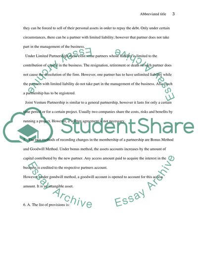 Partnership Accounting