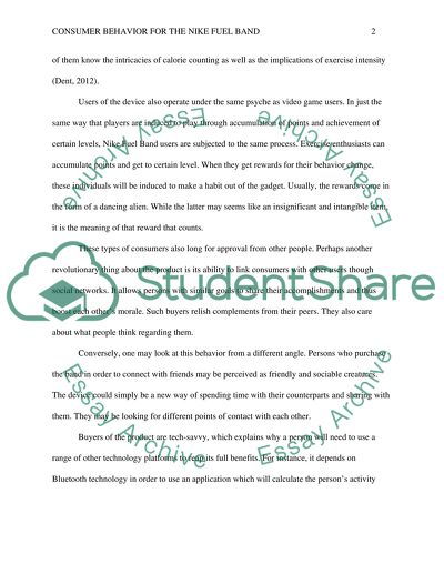 Consumer Behavior and Big Idea Concept for the Nike Fuel Band