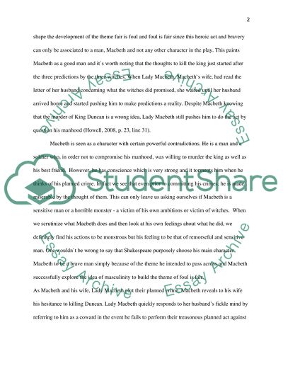 How Differing Representations of Masculinity in Macbeth Shape Action and Theme