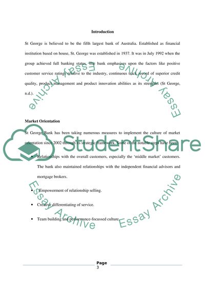 ST. George implements market orientation (p26)