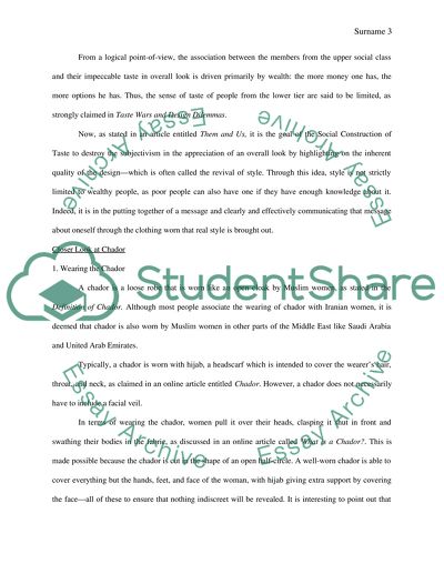 Chador on Muslim Women