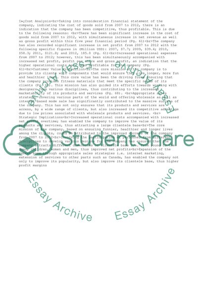 Lulu lemon Value Chain