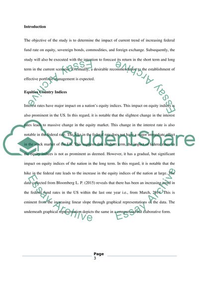 Investment Management in Increasing Federal Fund Rate