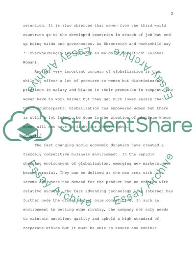 Globalisation and Social Change