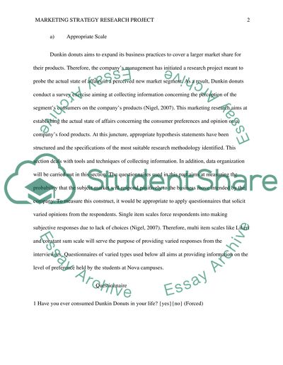 Marketing Strategy Group Project