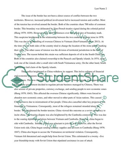 Vietnam- China Conflict