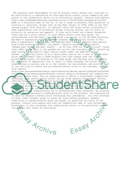 ASDA Marketing Strategy