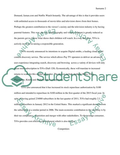 TiVo Incorporated: Digital Video Recorder