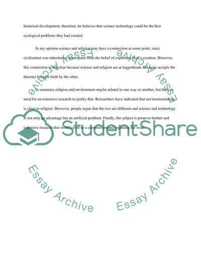 Environmentalism Religion