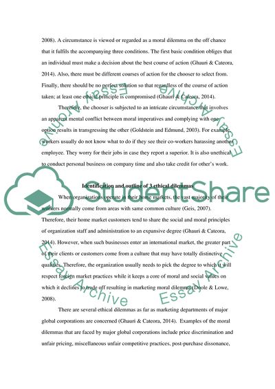 Ethical Issues Concerning Marketing Departments of Major Global Corporations