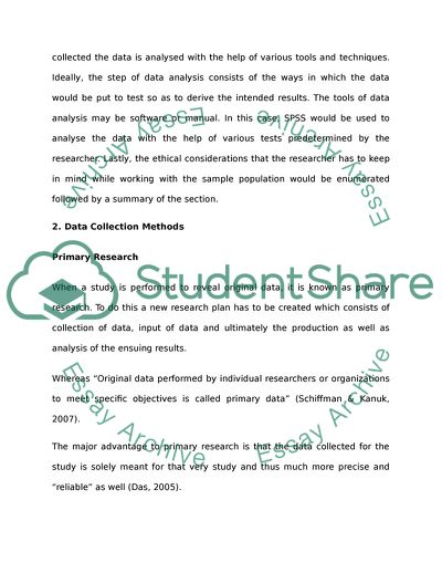 The Instrument of Data Collection Research Paper
