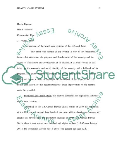 Healthcare Systems of the United States and Japan