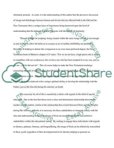 Foundational to the Christian faith is the belief that mankind is created in the image of God