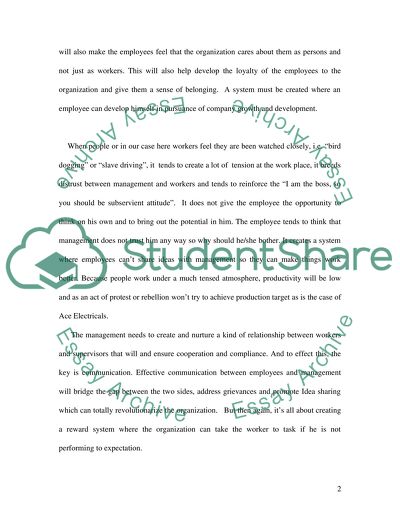 Bird Dogging the Employee