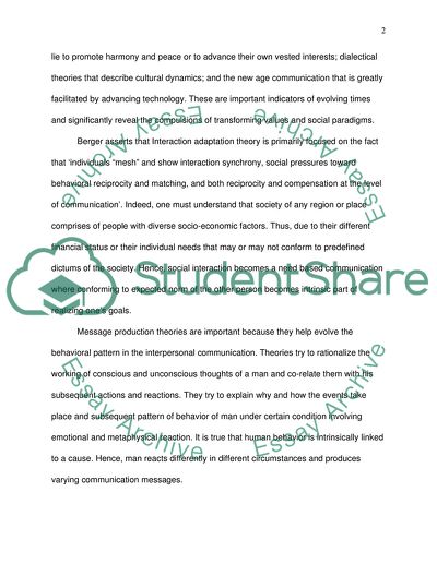 Interpersonal Communication