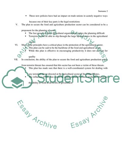 The Challenge Of Protecting Food And Agriculture Production