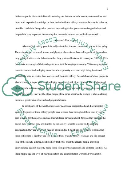 Social Work with Older People