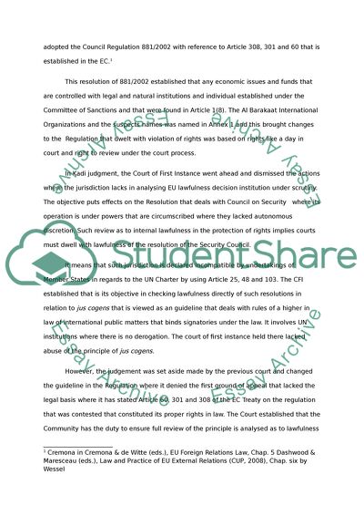 How the EU International Relations Law Was Revolutionized by Judgments of Kadi and ECOWAS by the ECJ