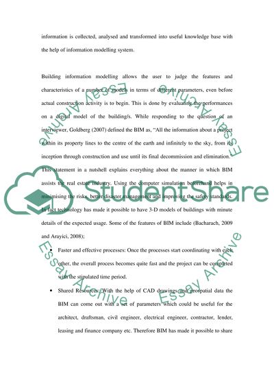 Building Information Modeling in Construction Industry
