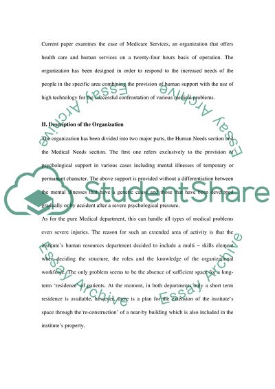 Building and ethical organization procedure and characteristics the case of Medicare Services Ltd