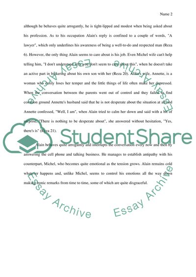 God of Carnage by Yasmina Reza