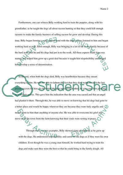 Where the red fern grows by Wilson Rawls