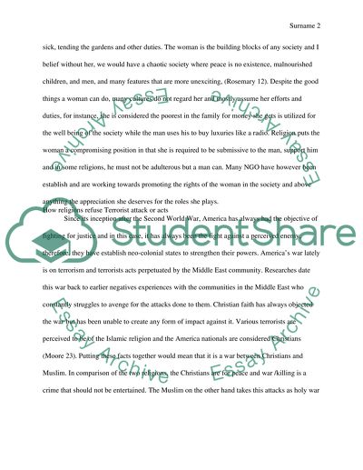 The Connection between Religion and War