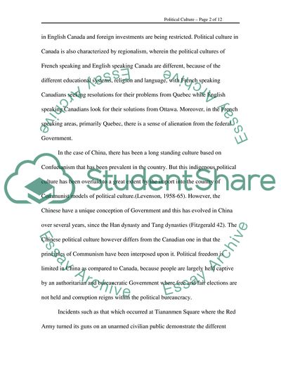 The Difference of Political System Between Canada and China