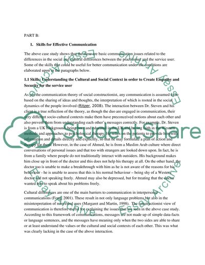 COMMUNICATION IN SOCIAL CARE