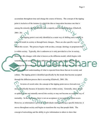 The tipping point essay
