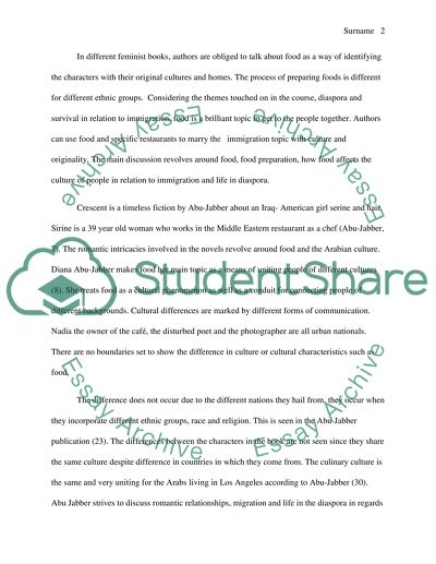 Importance Of Food In Relation To Migration And Diaspora Survival