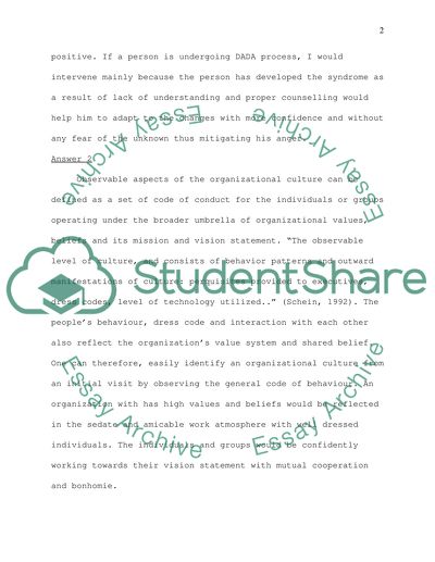 Causes of resistance to change