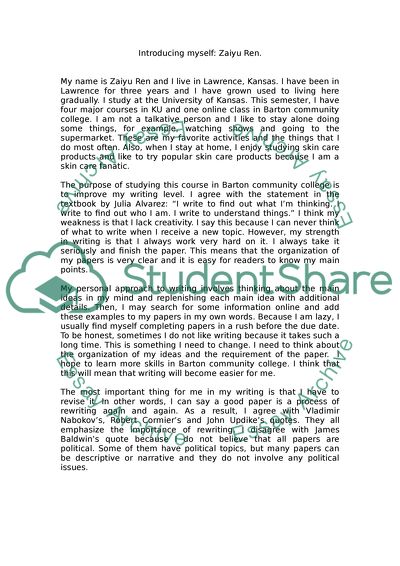 Introducing myself: Zaiyu Ren