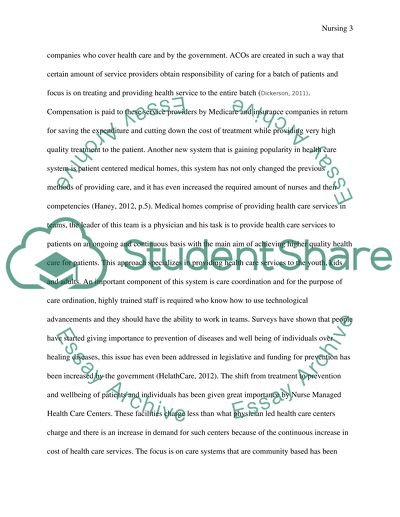 New Care Delivery Models in Health System Reform