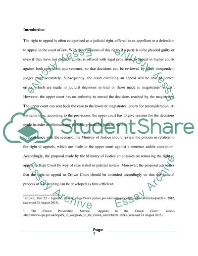 Appeal From the Magistrates Court to Crown Court