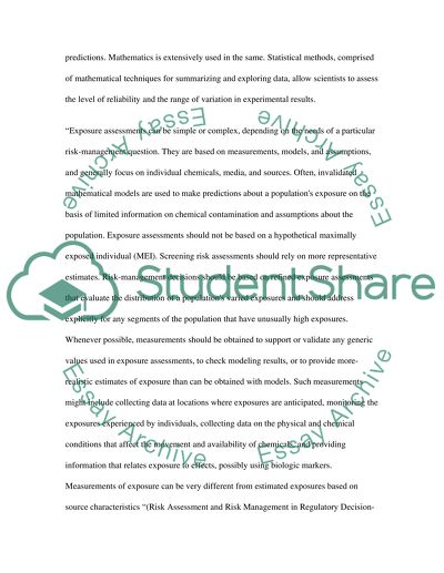 Limitations in Risk Assessment