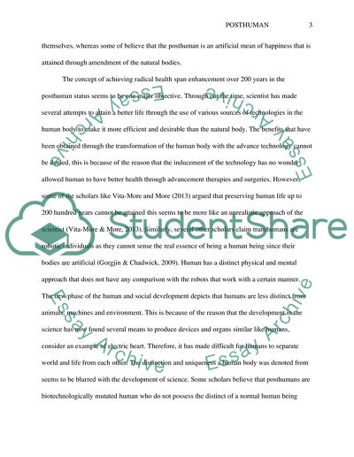 Posthuman as the Extreme Inducement of the Technology in the Human Body