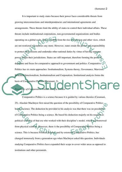 Comparitive Politics