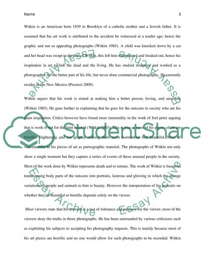 The Kiss by Witkin and Relationship between Love, Life, Beauty and Death