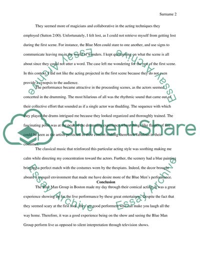 The Blue Man Group Issues