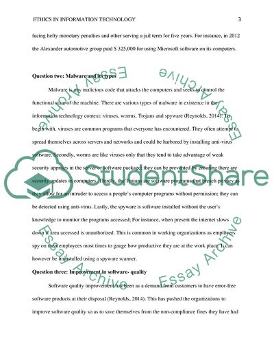 Ethics in Information Technology