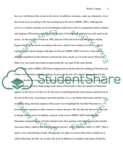 Analysis of Film Criticism