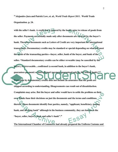 A Short Course in International Payment