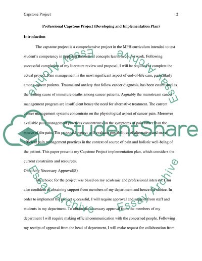 Cancer Pain in End of Life Cancer Patients