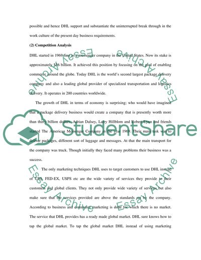 Marketing Strategy of DHL