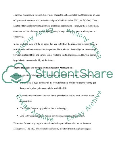 Human resources strategic